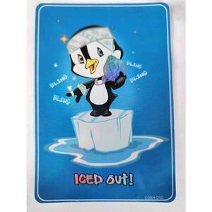 90s gangster penguin Chill out sticker 4x3 Bling